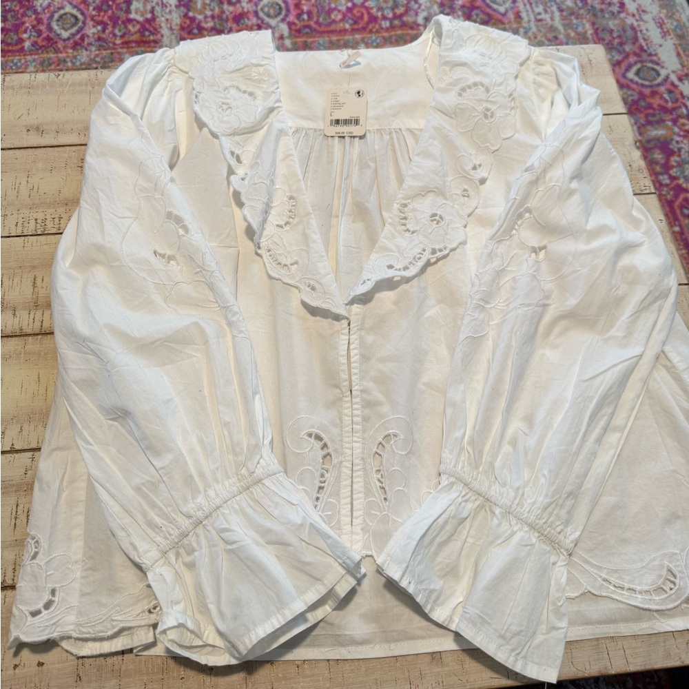Free People Maisie Cutwork Top